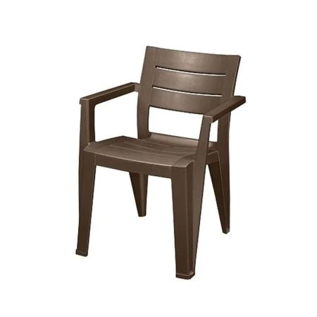 Кресло пластик Palermo серо-коричневый