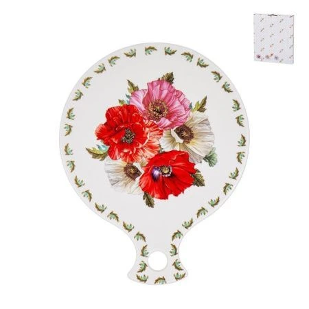 Подставка под горячее 20*15,5см фарфор МАКИ (36)