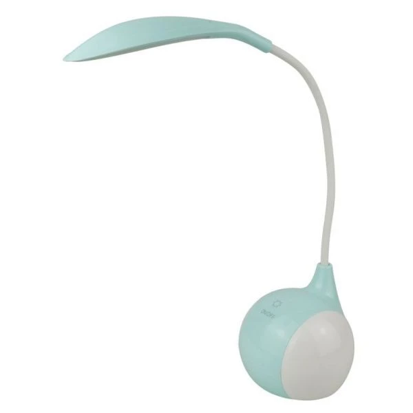 Лампа настольная пластик LED с сенсорной кнопкой голубая/белая 41*13*11см 8803 (72)