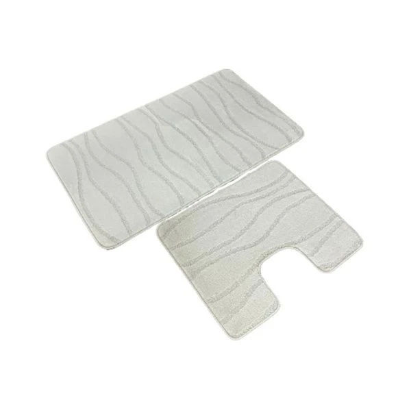 Набор ковриков в ванную полипропилен 2пр 50*80/40*50 MAXIMUS 10609 ECRU слон.кость 2517