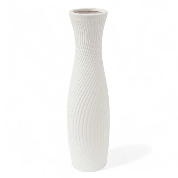 Ваза для сухоцветов 60см керамика белая JC-15995 (8)