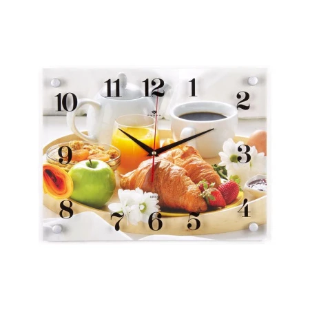 Часы настенные 30*39см РУБИН Французский завтрак (10)