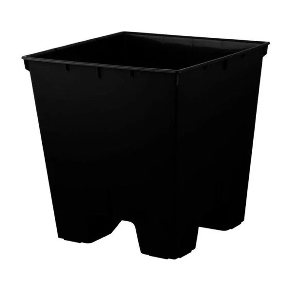 Горшок для цветов 34л 300*300*564мм пластик London Cube c дренажной вставкой 19л белосн.жасмин (4)