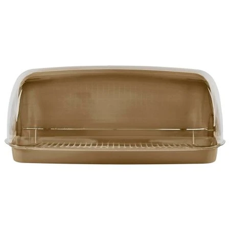 Хлебница 415*260*185мм пластик Plast Team молочный туман (9)