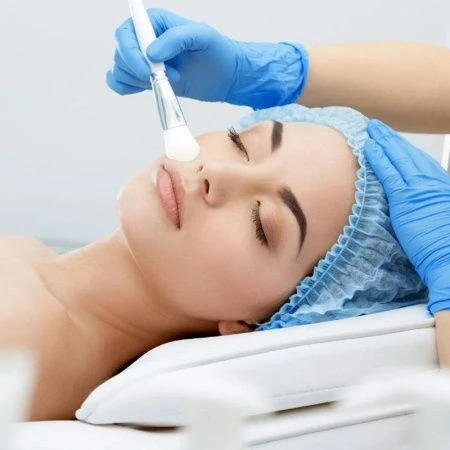 Шапочка Шарлотта 100шт нетканый материал голубая AVIORA (10)