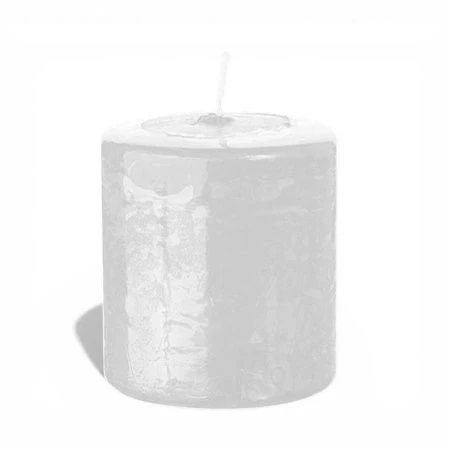 Свеча парафиновая цилиндрическая d4см h4см белая (16/24)