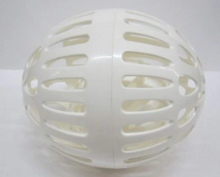 Контейнер для стирки бюстгалтеров 15см пластик шар белый (16)