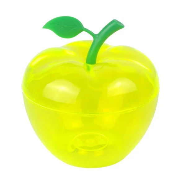 Ваза ЯБЛОКО d170мм пластик желтая прозрачная (40)