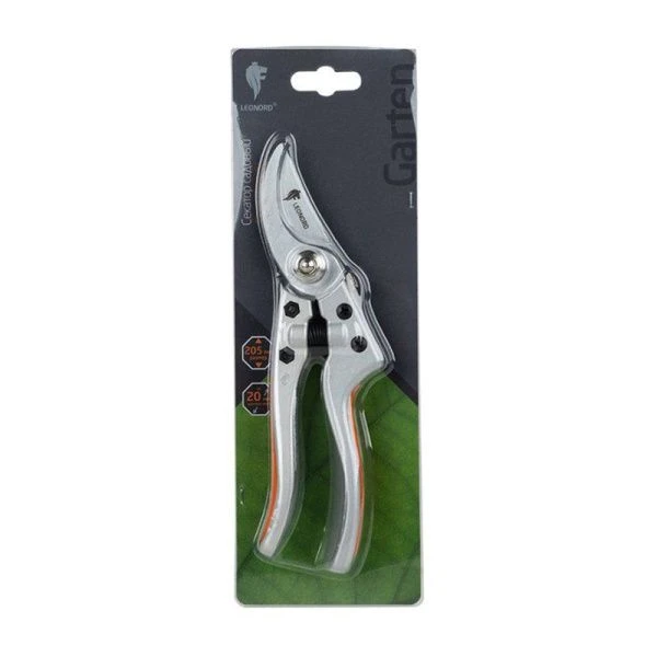 Секатор металл/пластик 20,5*5,8*2,5см d среза 15мм с фиксатором Премиум Leonord  J8191 (60)