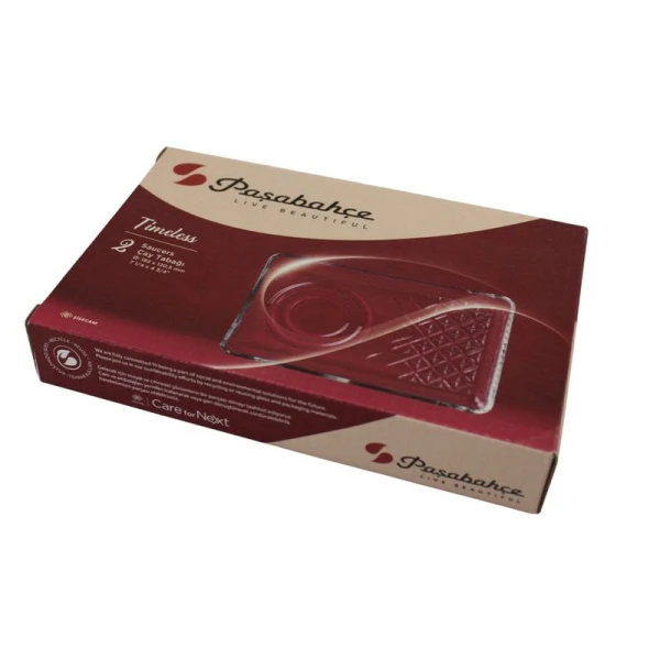 Чайные блюдца набор 2шт стекло ТАЙМЛЕСС (12)