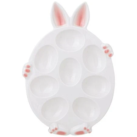 Блюдо для 8 яиц 25,5*17,5*2,5см фарфор Sunday (12)