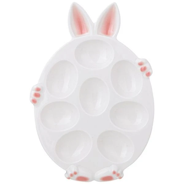 Блюдо для 8 яиц 25,5*17,5*2,5см фарфор Sunday (12)