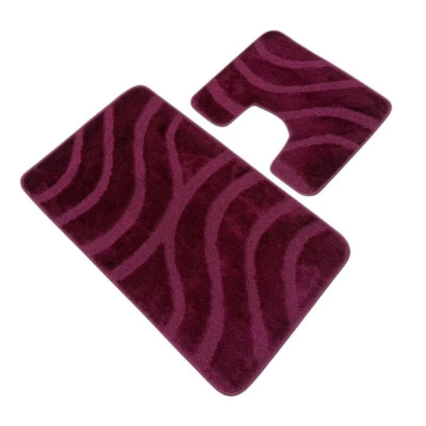 Набор ковриков в ванную 2пр 50*80/40*50см полипропилен MAXIMUS SYMPHONY  BARN RED 2597