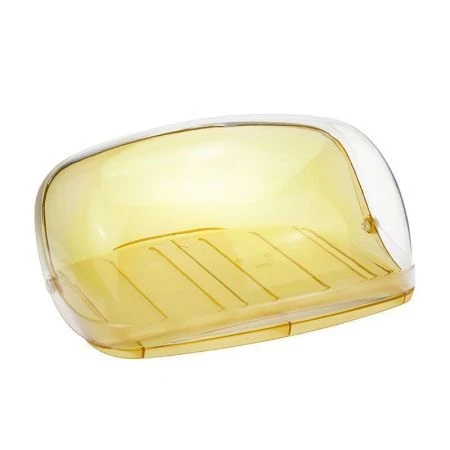 Хлебница пластик КРИСТАЛЛ малая жёлтый прозрачный (6) ВЫВОД