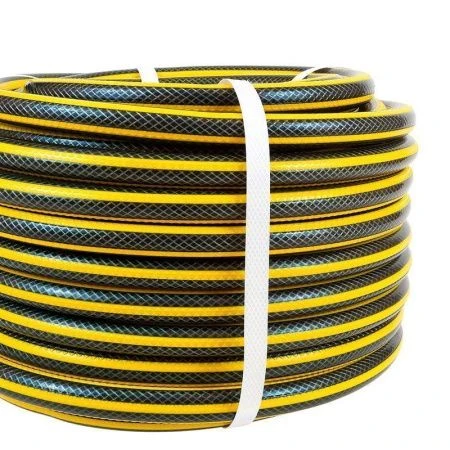 Шланг поливочный Жук comfort 1/2" (жёлтый)  3-х слойный 25м 325708-00 (1)