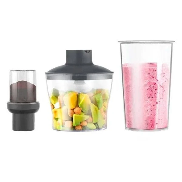 Блендер погружной нерж.сталь Centek CT-1313,1500Вт,15 скор,чоппер,стакан,венч,крюк,капучинатор,пюре,