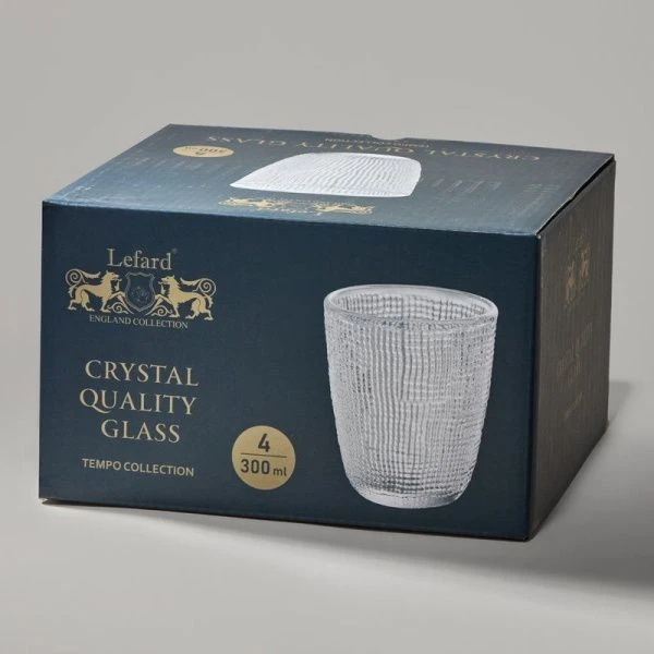 Стаканы набор 4шт 300мл стекло Tempo (6)