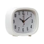 Будильник 12,5*10,5см кварц РУБИН Классика белый (20)