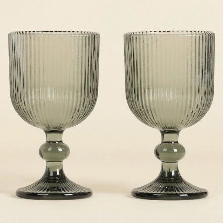 Бокалы для вина набор 2шт 250мл стекло МОДЕРН зеленый 14,5*8см