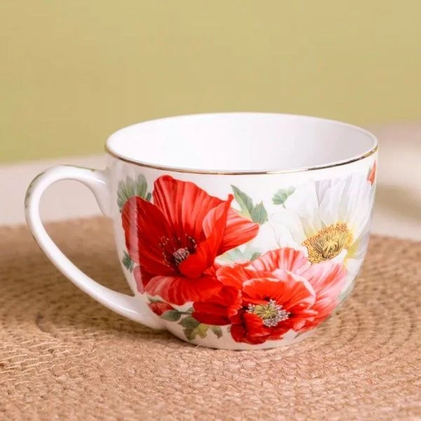 Чайный набор 12пр фарфор МАКИ на 6 персон 330мл (6)