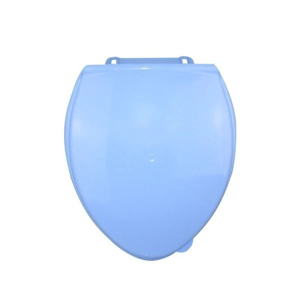 Сиденье на унитаз пластик голубой (9)