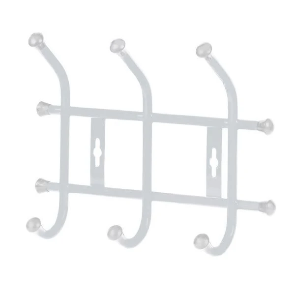 Вешалка 3 крючка настенная 276*215мм металл серая матовая ВНТ3 (5)