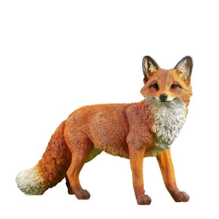 Фигурка садовая ЛИСА с пушистым хвостом 46*73см полистоун (1)