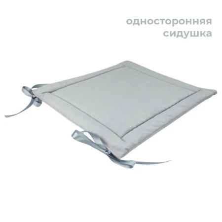 Сидушка на стул (табурет) вельвет 40*40см светло-серый