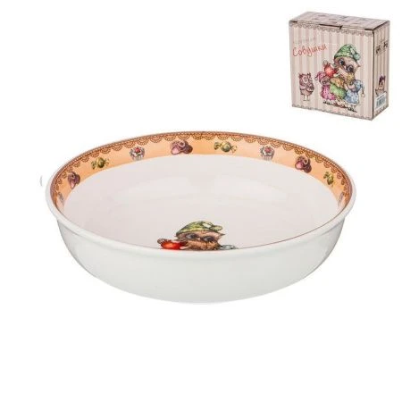 Салатник 18*6см фарфор СОВУШКИ (24)