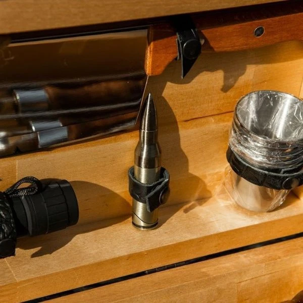 Набор походный №5-2 турист нерж.сталь в деревянном ящике большой 2К-688-2 (1)