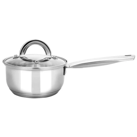 Ковш 1,5л нерж.сталь Rondy со стекл.крышкой 16см все виды плит ТМ Appetite SH07153 (8)