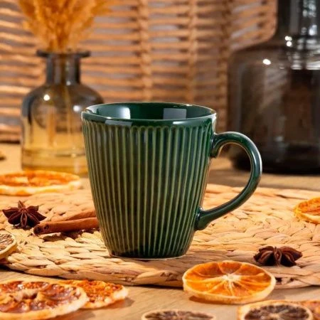 Кружка 330мл керамика EMERALD GREEN DMD035 (24)