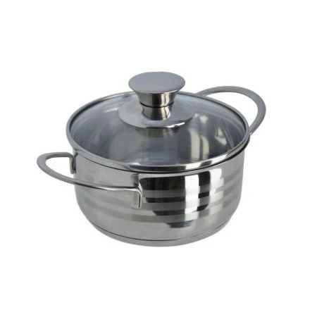 Кастрюля 1л нерж.сталь BIMBO vitro стекл.крышка 14*7см (4)