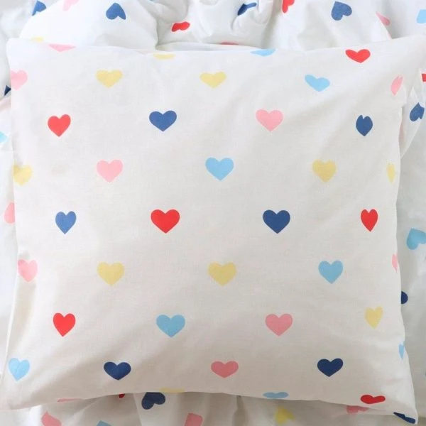 КПБ 1,5сп поплин 100% хлопок Этель (пр.150*214см, под.143*215см, нав.70*70см*2) Сolored Hearts