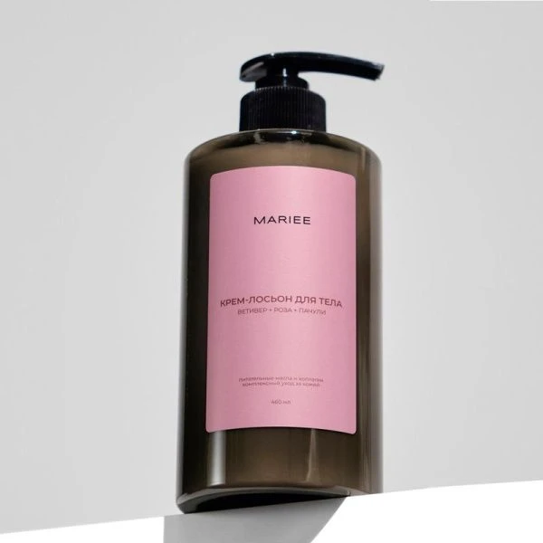 Крем-лосьон для тела 460мл Mariee Ветивер+роза+пачули  M-BLP2 (6)