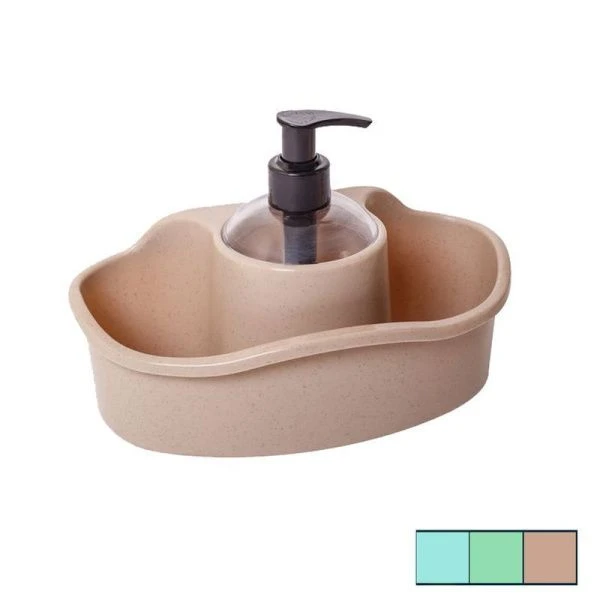 Подставка для моющих средств с диспенсером 20*10*14см пластик (24)