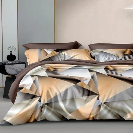 КПБ 2сп поплин с европростыней З/Л окантовка (пр.215*240, под.180*215, нав.70*70*2) (ЗЛПО31-1497)