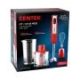 Блендер погружной нерж.сталь Centek CT-1319 красный 1000Вт ст.700мл,стал.насадка,чоппер 500мл (8)