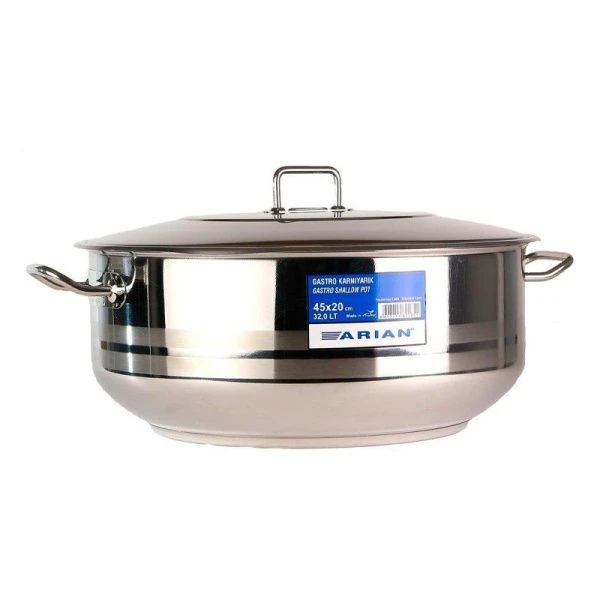 Кастрюля 29л 45*20см/дно d29см нерж.сталь Hascevher Gastro 3TTCLK3245001 (2)