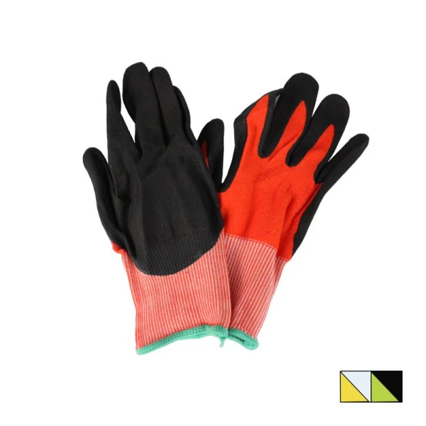 Перчатки нейлоновые с вспененным полиуретаном 1/2 облив микс (120/480/1200) Перчатки нейлоновые с вспененным полиуретаном 1/2 облив микс (120/480/1200)