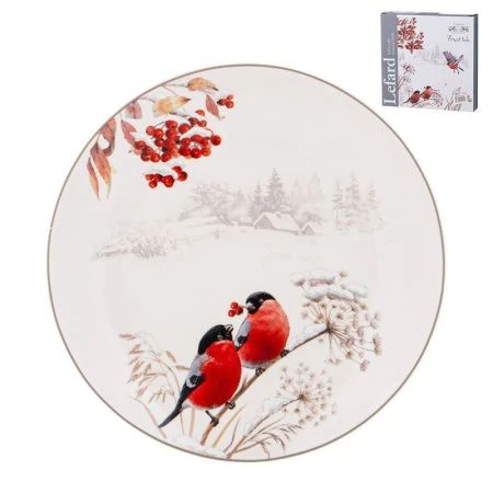 Тарелка мелкая 20,5см фарфор ЛЕСНАЯ СКАЗКА десертная (18)