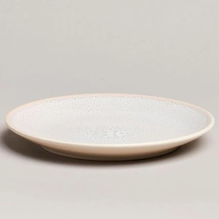 Тарелка мелкая 20,5см керамика Crocus бежевая десертная (4/24)