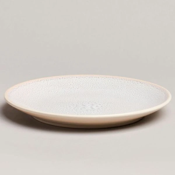 Тарелка мелкая 20,5см керамика Crocus бежевая десертная (4/24)