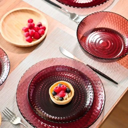 Столовый набор 19пр стекло ИДИЛЛИЯ ЛИЛАК (1)