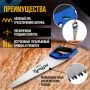 Ножовка по дереву металл, 2К рукоятка, 3D заточка, каленый зуб, 7-8 TPI, 400 мм TUNDRA (1)