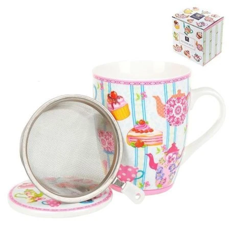 Кружка заварочная 320мл фарфор костяной АНГЛИЙСКОЕ ЧАЕПИТИЕ с мет.фильтром (36) Кружка заварочная 320мл фарфор костяной АНГЛИЙСКОЕ ЧАЕПИТИЕ с мет.фильтром (36)