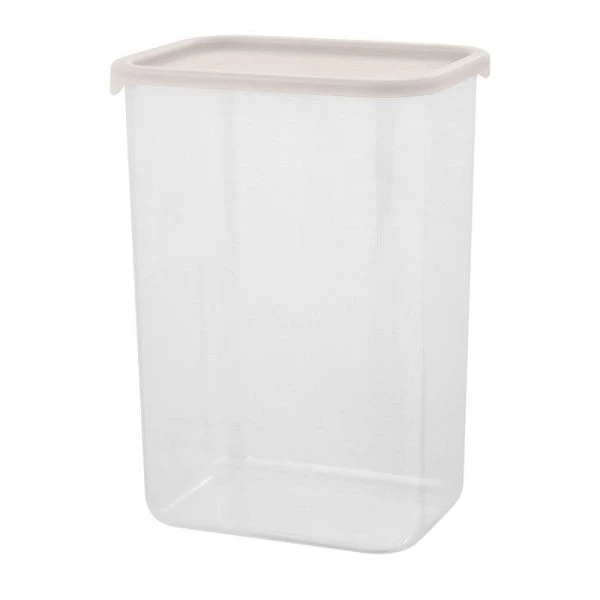 Банка для сыпучих продуктов 2л 140*105*195мм пластик Sugar&Spice прямоугольный с гибкой крышкой латте (8)