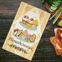 Полотенце кухонное 36*60см вафельное ДомВелл 3128/1 ЧАЙНАЯ НЕДЕЛЬКА