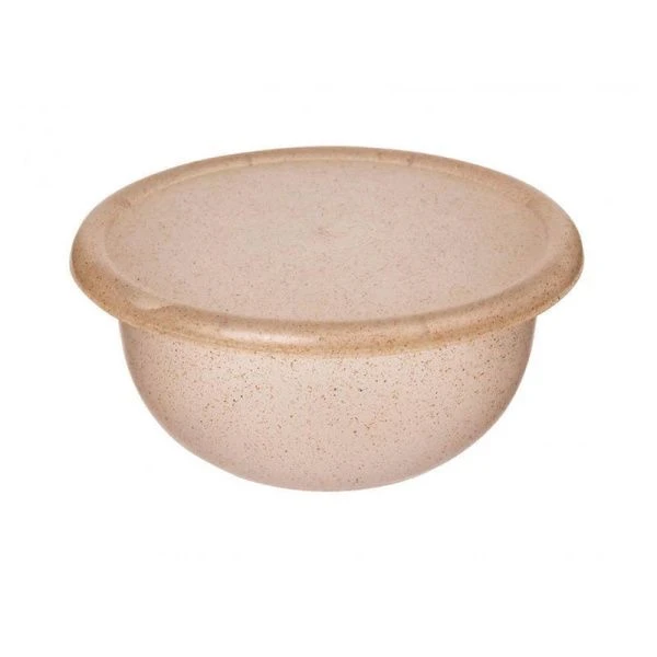 Миска 2,1л пластик Palermo с крышкой бесцветный флэк (24) 221116401/02