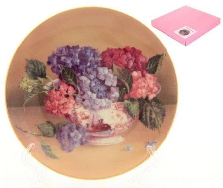 яяяТарелка декоративная 19см ГОРТЕНЗИЯ (24)